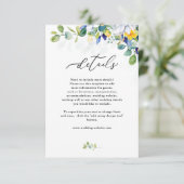 エレガントフローラ黄結婚青白 エンクロージャーカード (スタンド正面)