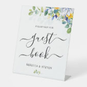 エレガントフローラ黄結婚青白 台座サイン (正面)