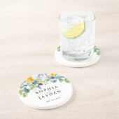 エレガントフローラ黄結婚青石 コースター (側面)