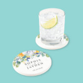 エレガントフローラ黄結婚青石 コースター