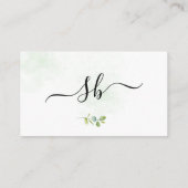 エレガントフローラ黄結婚青 エンクロージャーカード (裏面)