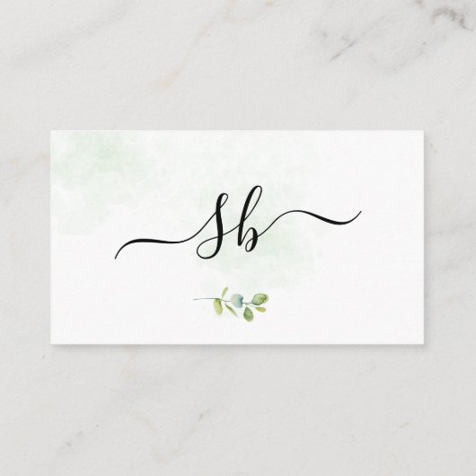 エレガントフローラ黄結婚青 エンクロージャーカード (裏面)