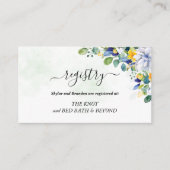 エレガントフローラ黄結婚青 エンクロージャーカード (正面)