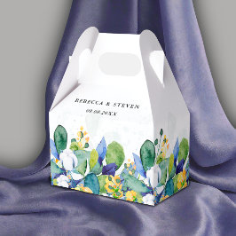 エレガントフローラ黄結婚青 フェイバーボックス