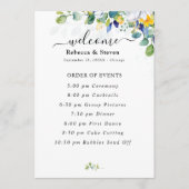 エレガントフローラ黄結婚青 プログラム (正面)