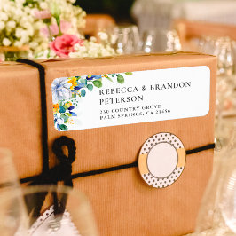 エレガントフローラ黄結婚青 ラベル