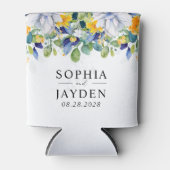 エレガントフローラ黄結婚青 缶クーラー (正面)