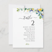 エレガントフローラ黄色の白い青い座席表 (正面)