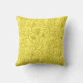 エレガントフローラ黄色ピロー クッション (裏面)