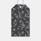 エレガントフローラ黒板素朴モノグラ結婚ム ギフトタグ (裏面)