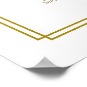 エレガントフローラ19台結婚座席表 ポスター (角)