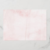 エレガントフローラ2歳の誕生日実在 箔招待状 (裏面)