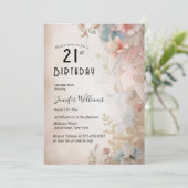 エレガントフローラ21歳の誕生日パーティー 招待状 (スタンド正面)