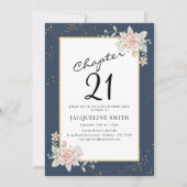エレガントフローラ21歳 招待状 (正面)