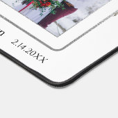 エレガントフローラ4 – 写真結婚のタイポグラフィ デスクマット (コーナー)