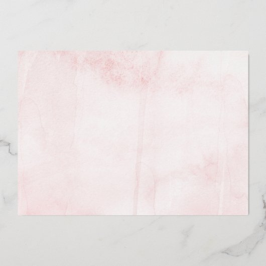 エレガントフローラ5誕生日実在 箔招待状 (裏面)