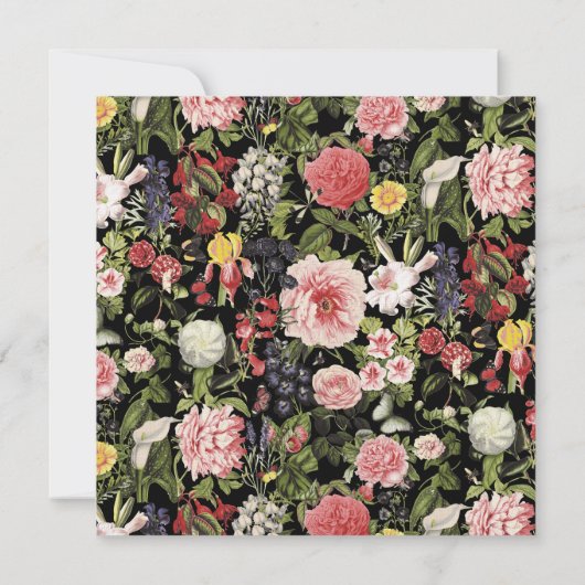 エレガントフローラ50バースデーパーティ招待状 招待状 (裏面)