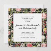 エレガントフローラ50バースデーパーティ招待状 招待状 (正面)