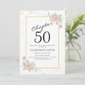 エレガントフローラ50歳 招待状 (スタンド正面)