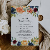 エレガントフローラ50結婚周年 招待状