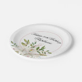 エレガントフローラ50誕生日 ペーパープレート (アングル)