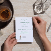 エレガントフローラ60歳の母への誕生日の招待 招待状