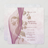 エレガントフローラ70歳の誕生日カード 招待状 (正面/裏面)