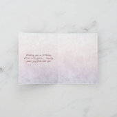 エレガントフローラ70歳の誕生日カード 招待状 (内部)