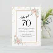 エレガントフローラ70歳の誕生日 招待状 (スタンド正面)