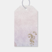 エレガントフローラ70誕生日ギフトラベル ギフトタグ (裏面)