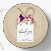 エレガントフローラ70th誕生日パーティーありがとう ギフトタグ