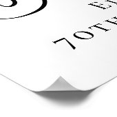 エレガントフローラ70th誕生日パーティー ポスター (角)