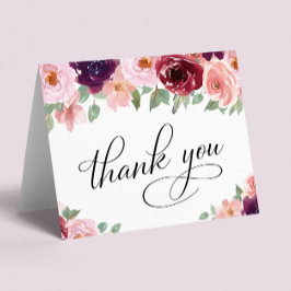 エレガントフローラ75th誕生日パーティー サンキューカード