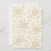 エレガントフローラ80th誕生日パーティーへの招待 招待状 (裏面)