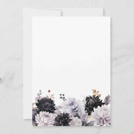 エレガントフローラ80th誕生日パーティー 招待状 (裏面)