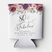 エレガントフローラ80th誕生日パーティー 缶クーラー (正面)