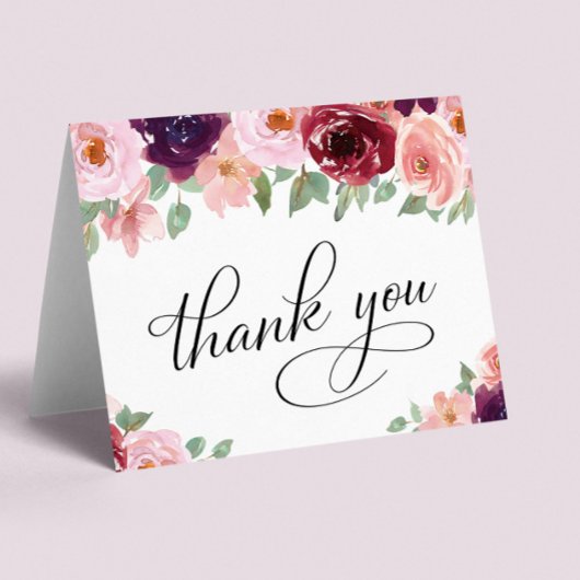 エレガントフローラ90th誕生日パーティー サンキューカード