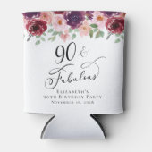 エレガントフローラ90th誕生日パーティー 缶クーラー (正面)