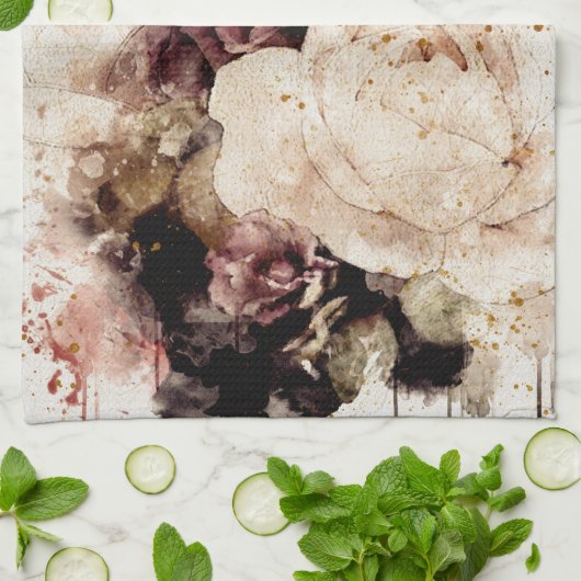 エレガントフローラ キッチンタオル (折り畳み)