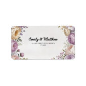 エレガントフローラ・デザイナの差出人住所ラベル ラベル (正面)