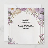 エレガントフローラ・デザイナサンキューカード サンキューカード (正面)