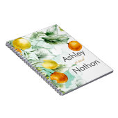 エレガントフローラ&フルーツ水の色の夏結婚の ノートブック (右側)