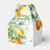 エレガントフローラ&フルーツ水の色の夏結婚の フェイバーボックス (裏面サイド)