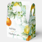 エレガントフローラ&フルーツ水の色の夏結婚の フェイバーボックス (オープン)