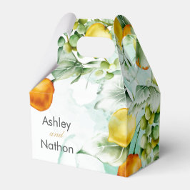 エレガントフローラ&フルーツ水の色の夏結婚の フェイバーボックス