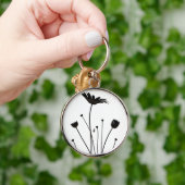 エレガントフローラ | ミニマルデイジー キーホルダー (手)