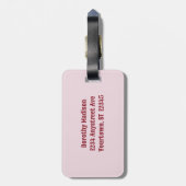 エレガントフローラ ラゲッジタグ (裏面縦)