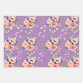 エレガントフローラ ラッピングペーパーシート (正面2)