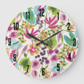 エレガントフローラ ラージ壁時計 (正面)