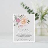 エレガントフローラ&リーフ悔やみや弔慰葬儀 サンキューカード (スタンド正面)